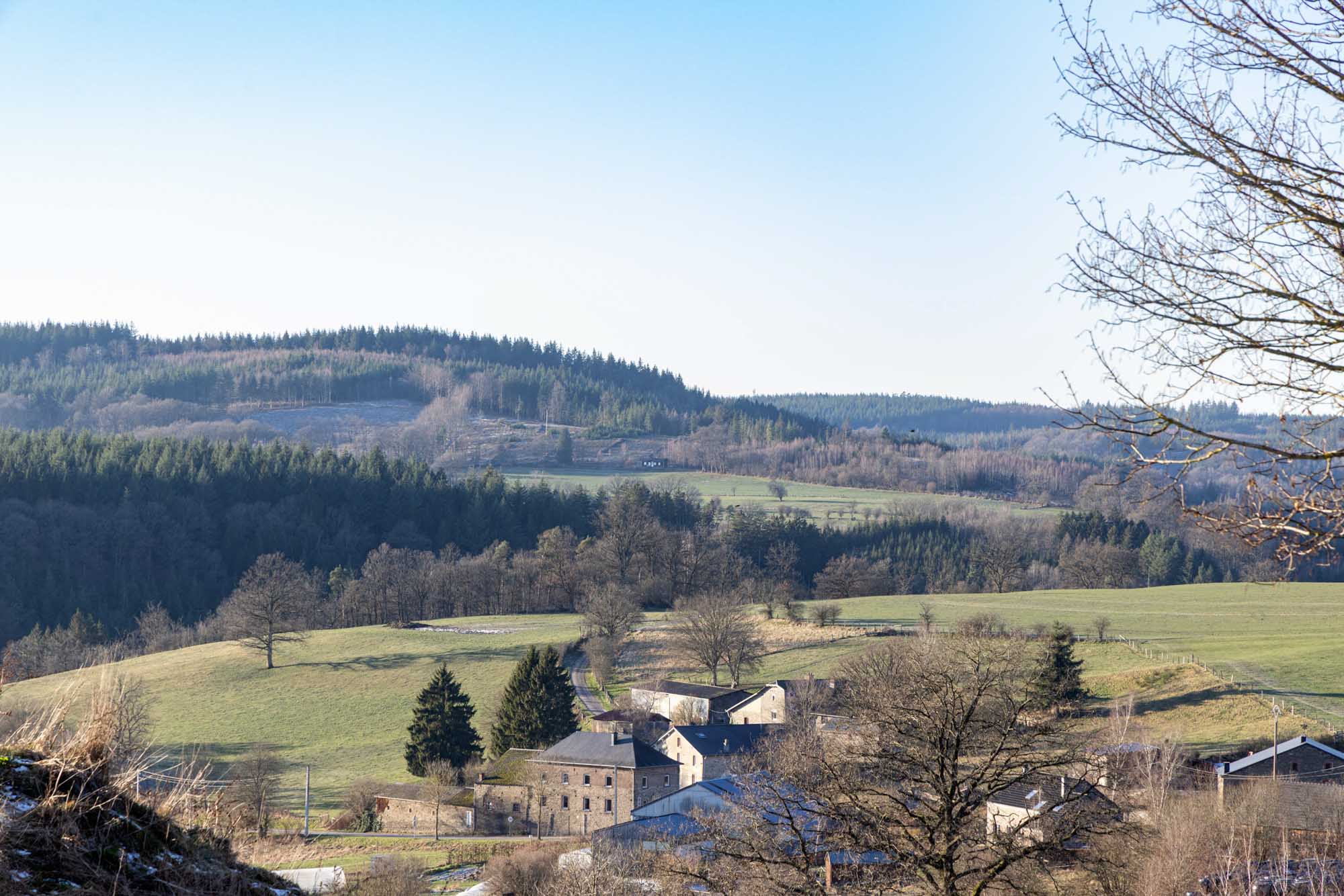 Uitzicht vanuit het dorp Les Villettes