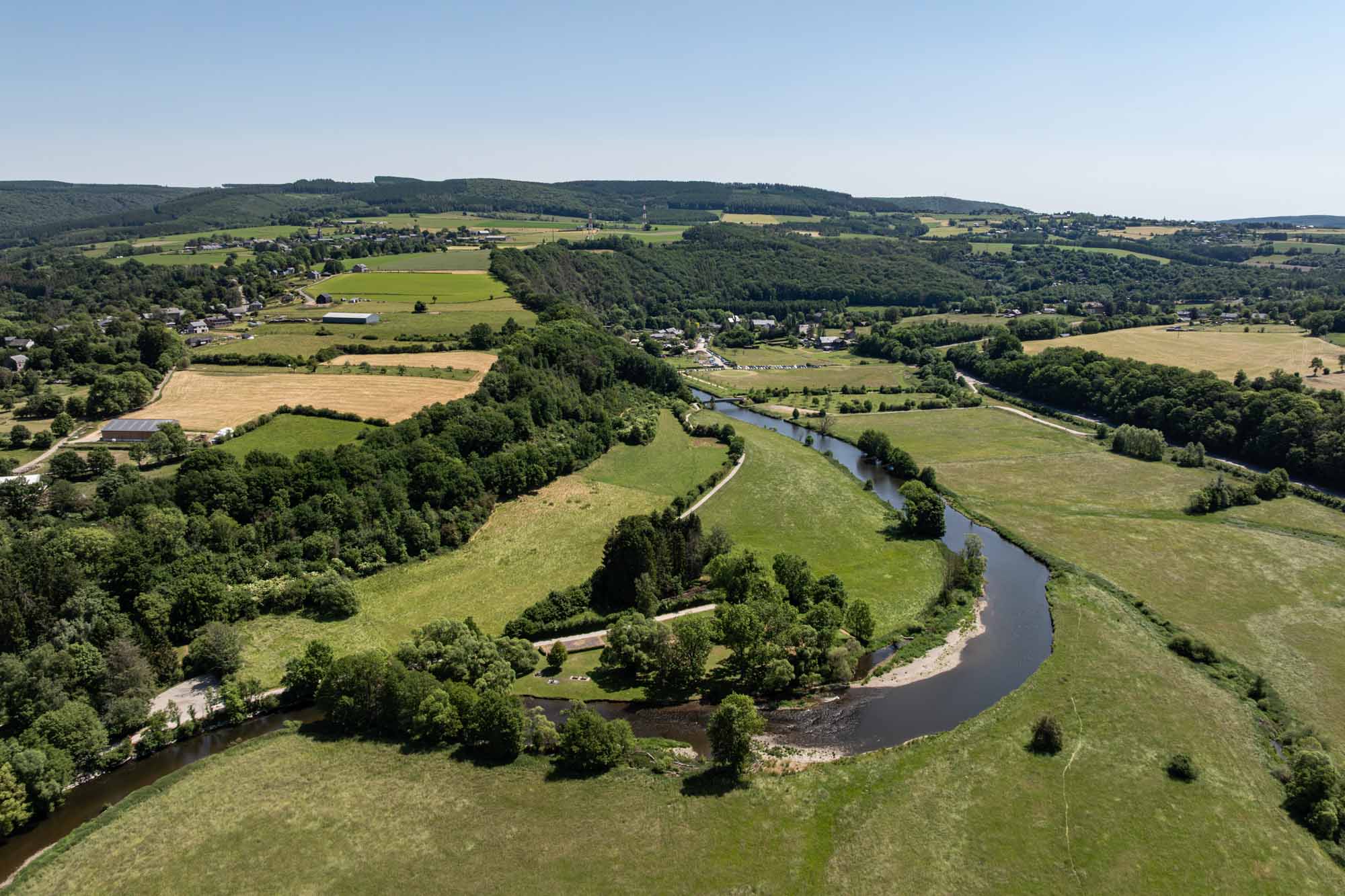 De Ourthe tussen Marcourt en Jupille