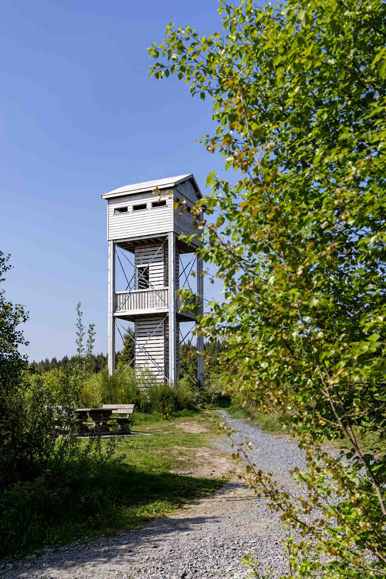 Uitkijktoren van het Plateau des Tailles in Odeigne