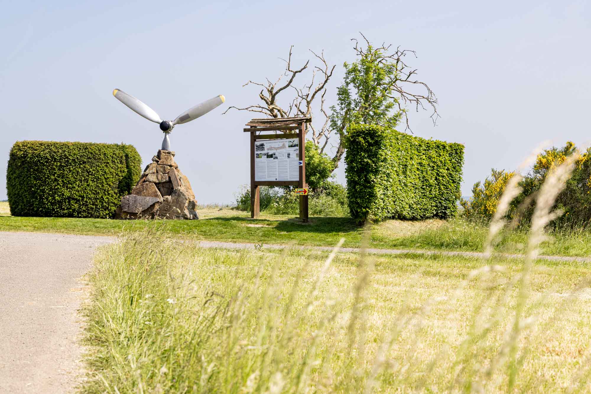 Tweede Wereldoorlog monument op de hoogten van Bérismenil